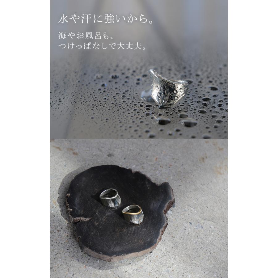 リング サージカルステンレス アクセサリー シルバー ゴールド 錆びにくい 金属アレルギー 金アレ シルバーアクセサリー アクセ 指輪 アレルギー対応 幅広 太め | HUG.U | 13