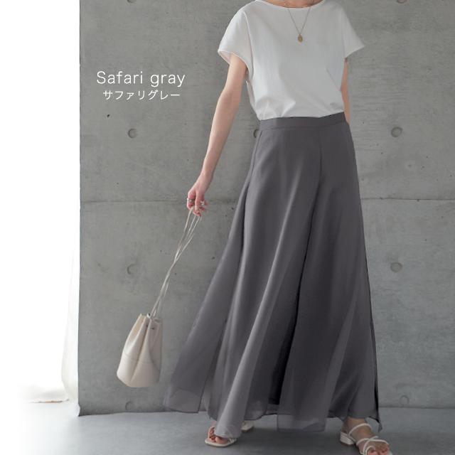 ワイドパンツ レディース 大きいサイズ ガウチョパンツ ワイドパンツルック | HUG.U | 22