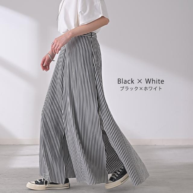 ワイドパンツ レディース 大きいサイズ ガウチョパンツ ワイドパンツルック | HUG.U | 23