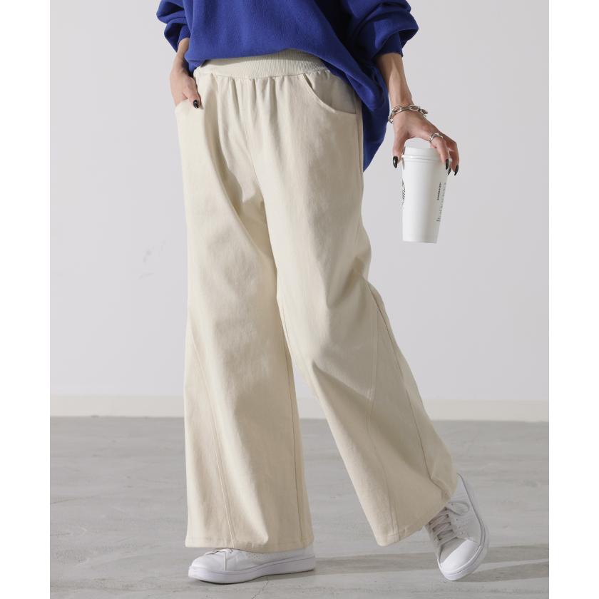 HUG.U ワイドパンツ レディース パンツ チノパンツ ボトムス