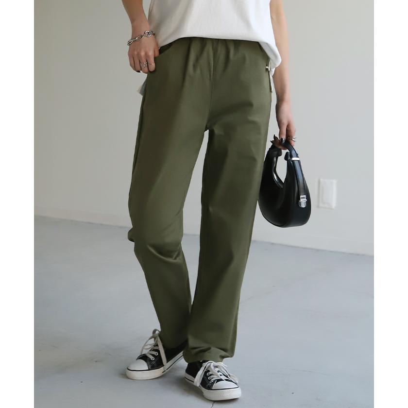 パンツ レディース  テーパードパンツ テーパード チノ チノパンツ ボトムス | HUG.U | 09