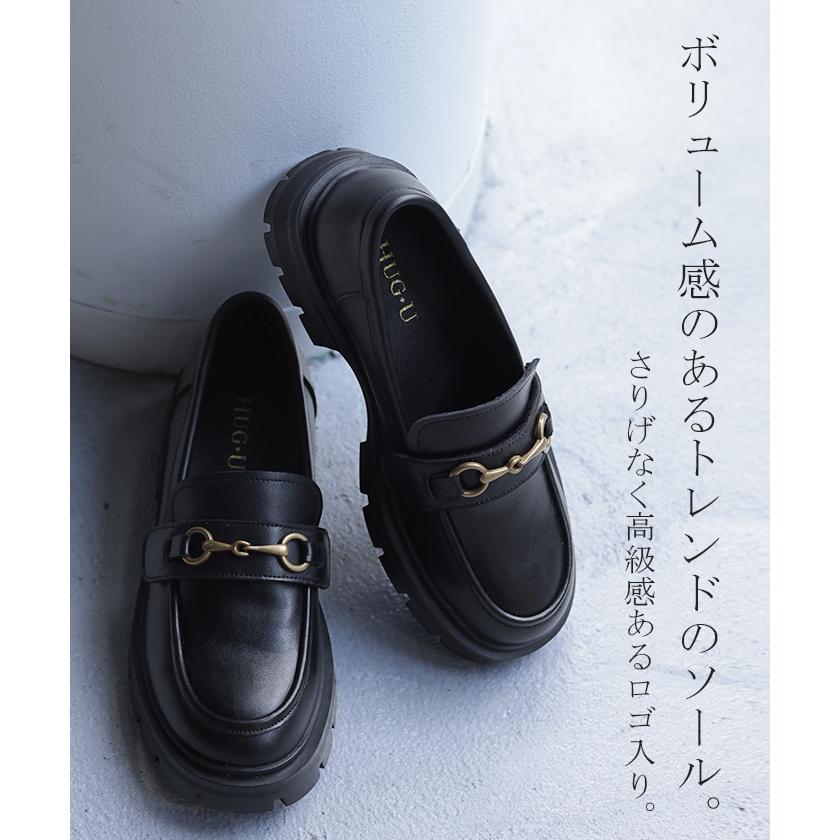 ローファー タッセルローファー ビットローファー 4cm ヒール レディース 靴 厚底 シューズ 歩きやすい | HUG.U | 15