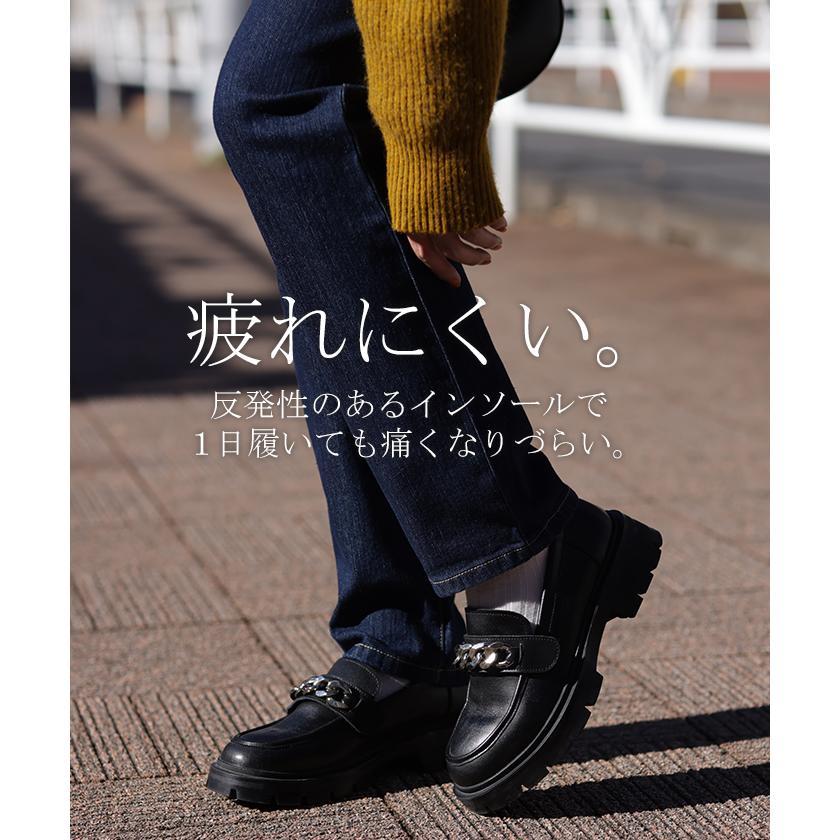 ローファー タッセルローファー ビットローファー 4cm ヒール レディース 靴 厚底 シューズ 歩きやすい | HUG.U | 04