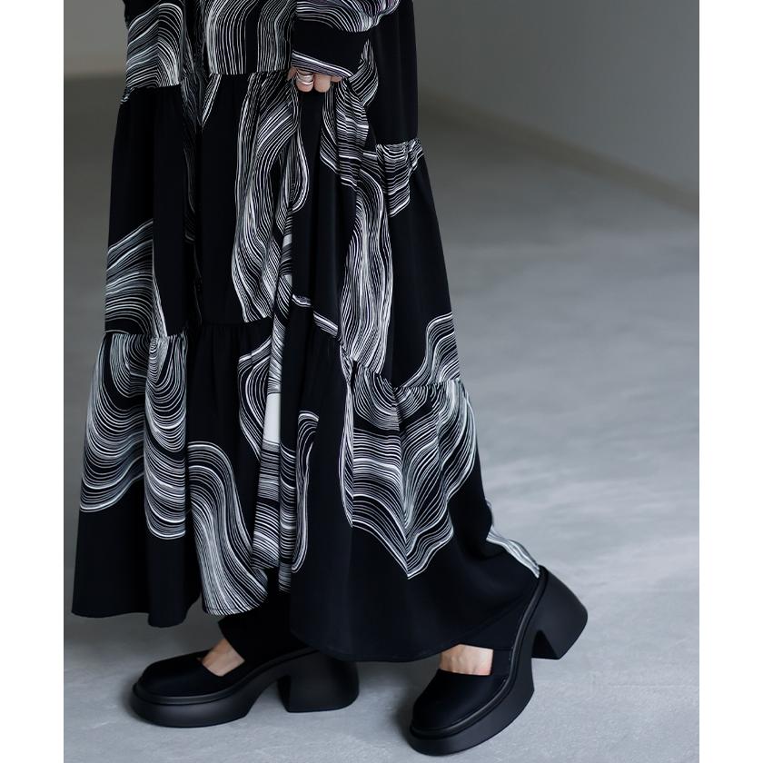 ブーツ 7.5センチ ヒール レディース 靴 厚底ブーツ シューズ カッティング 歩きやすい 太ヒール カジュアル | HUG.U | 08