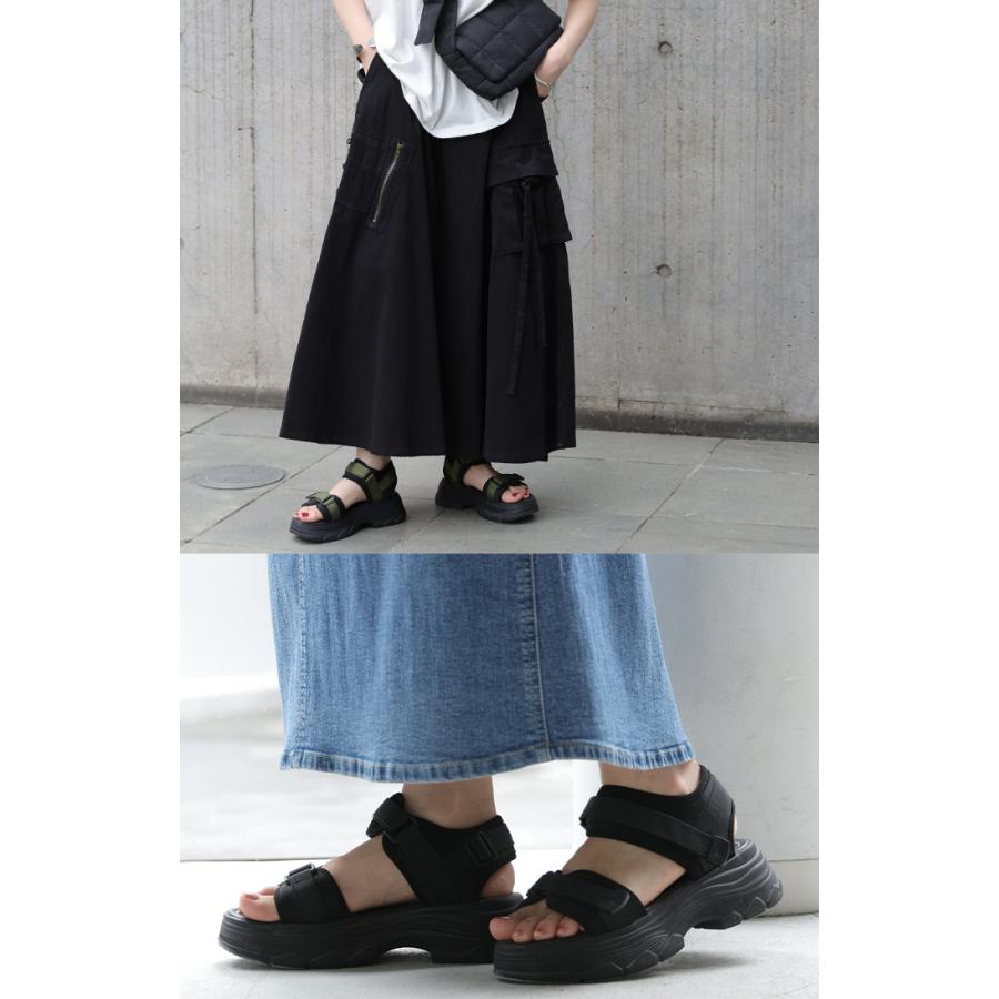 HUG.U（ハグユー） 23.0cm 〜 25.0cm スポーツサンダル 厚底 サンダル