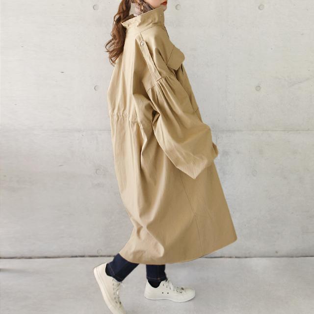 ロングコート レディース コート アウター トレンチコート ミリタリーコート ビッグシルエット | HUG.U | 07
