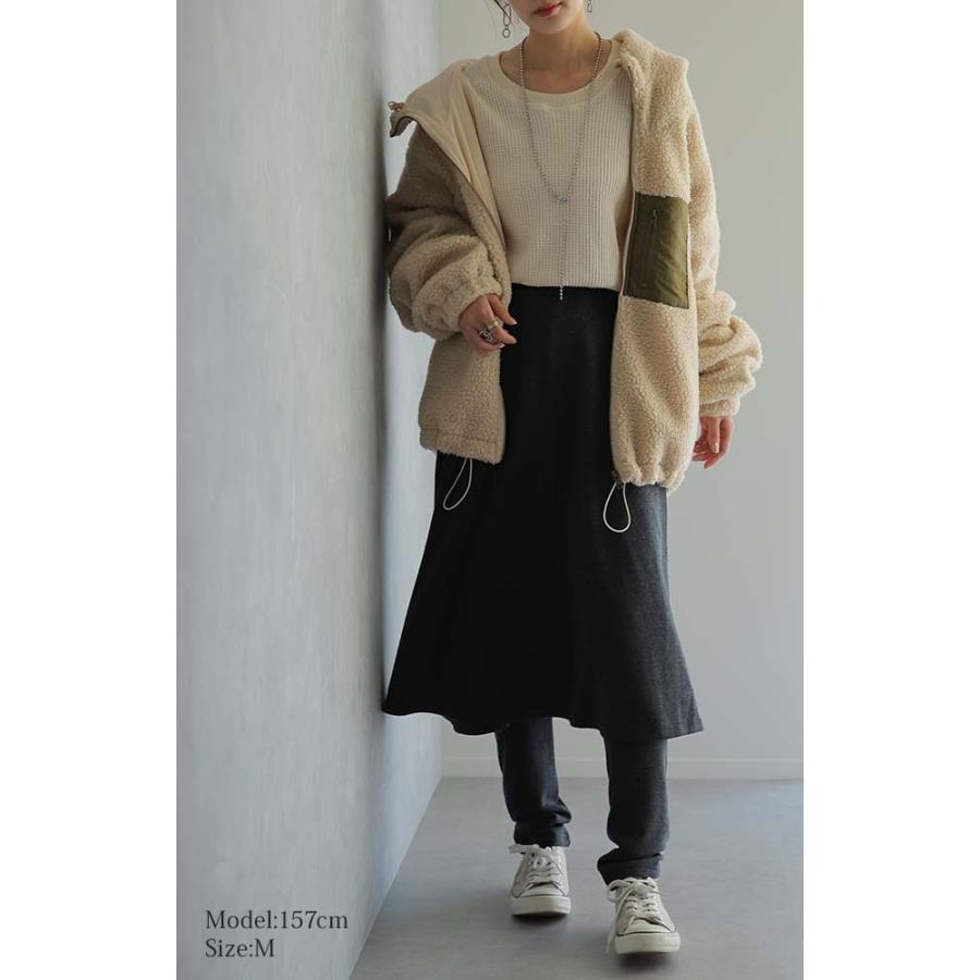 スカート付きレギンス レディース スカート付パンツ 裏起毛 スカート付レギンス 着る毛布 レギンス 2411sl | HUG.U | 14