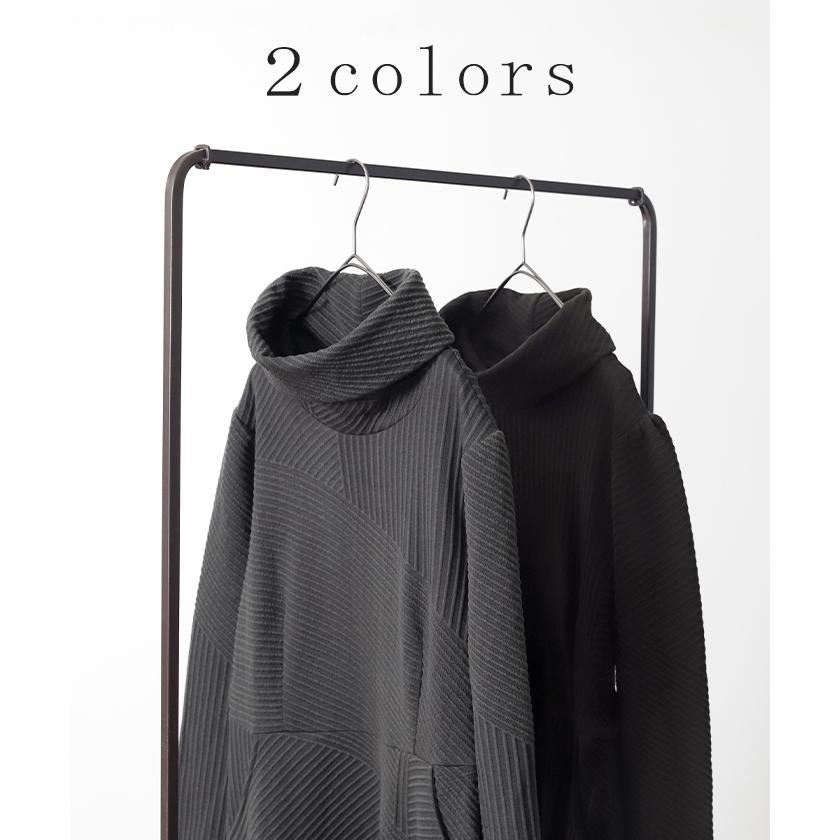 ワンピース レディース  長袖 オフタートル フレア 小顔 お呼ばれ ロングワンピース 2411sl | HUG.U | 11