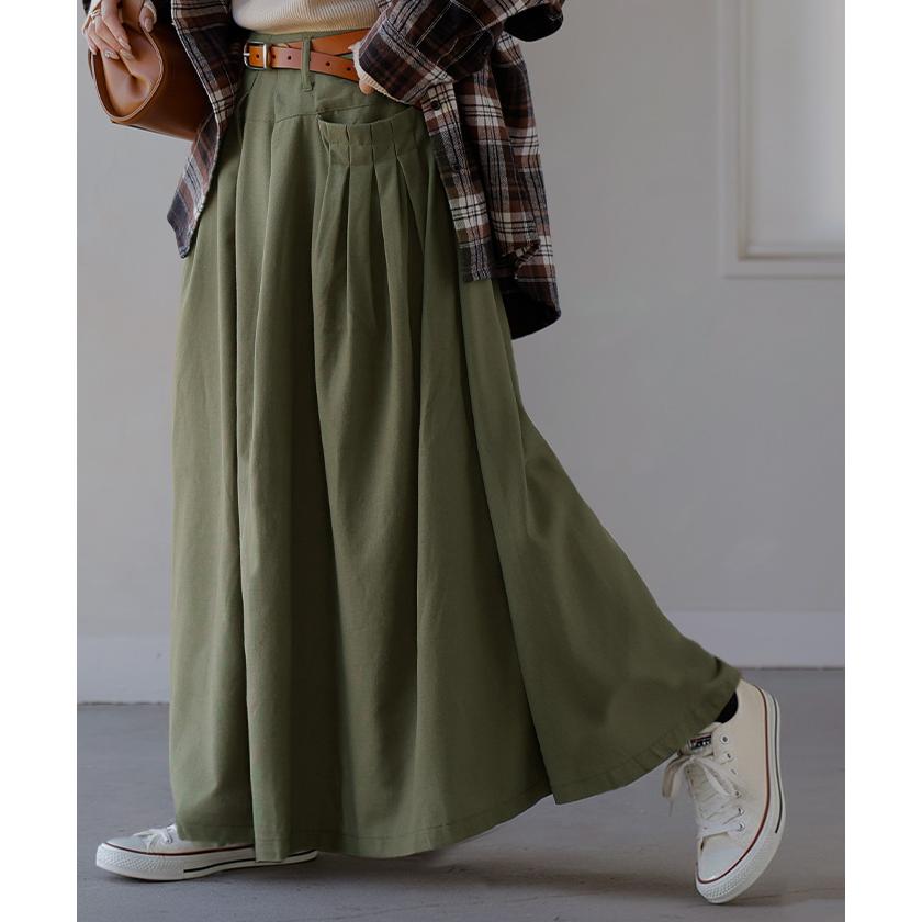 スカート ロング マキシ フレアスカート Aライン ロングスカート | HUG.U | 23