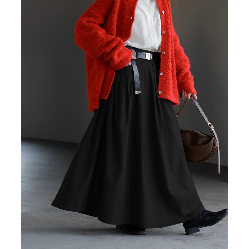 スカート ロング マキシ フレアスカート Aライン ロングスカート | HUG.U | 11