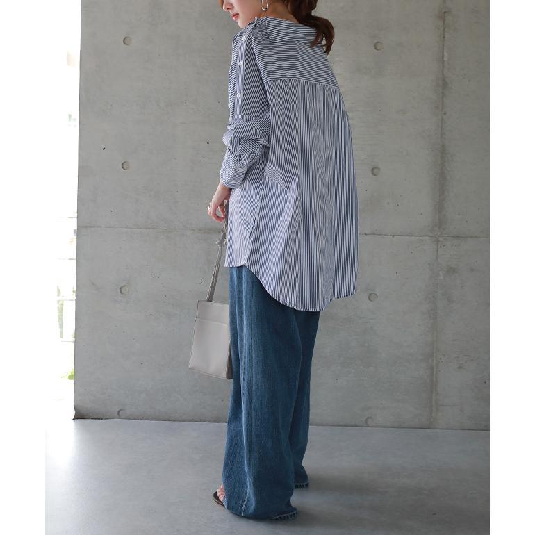 HUG.U SALE トップス カットソー レディース ストライプ シャツ