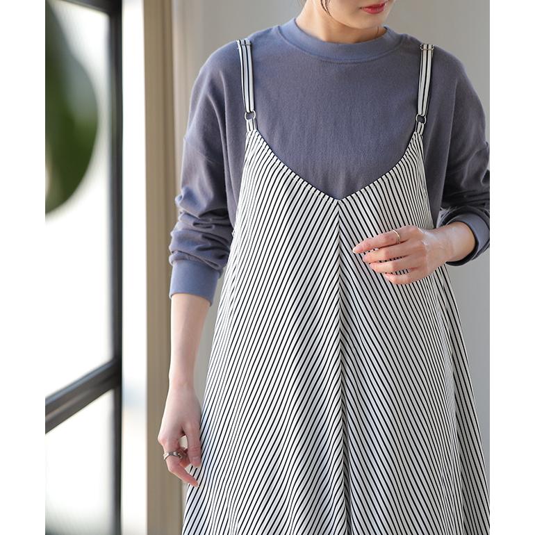ワンピース レディース ロング ロングワンピース キャミワンピース ストライプ | HUG.U | 15