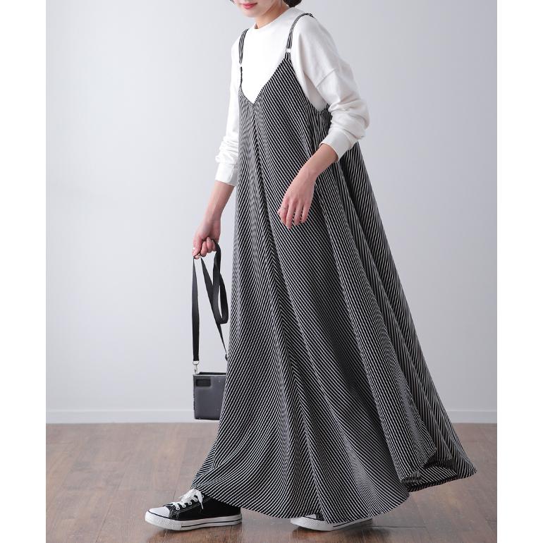 ワンピース レディース ロング ロングワンピース キャミワンピース ストライプ | HUG.U | 16