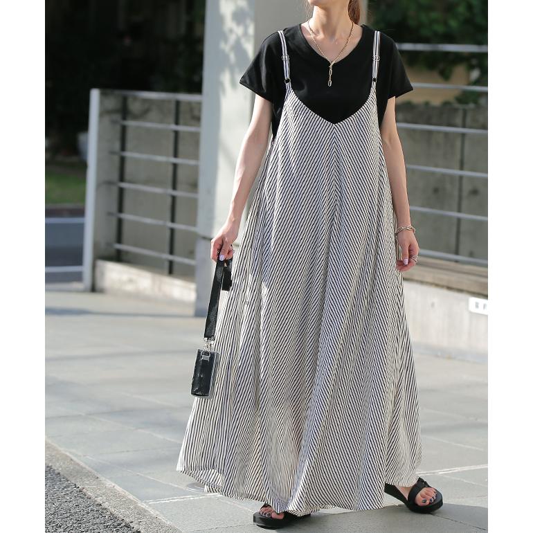 ワンピース レディース ロング ロングワンピース キャミワンピース ストライプ | HUG.U | 17