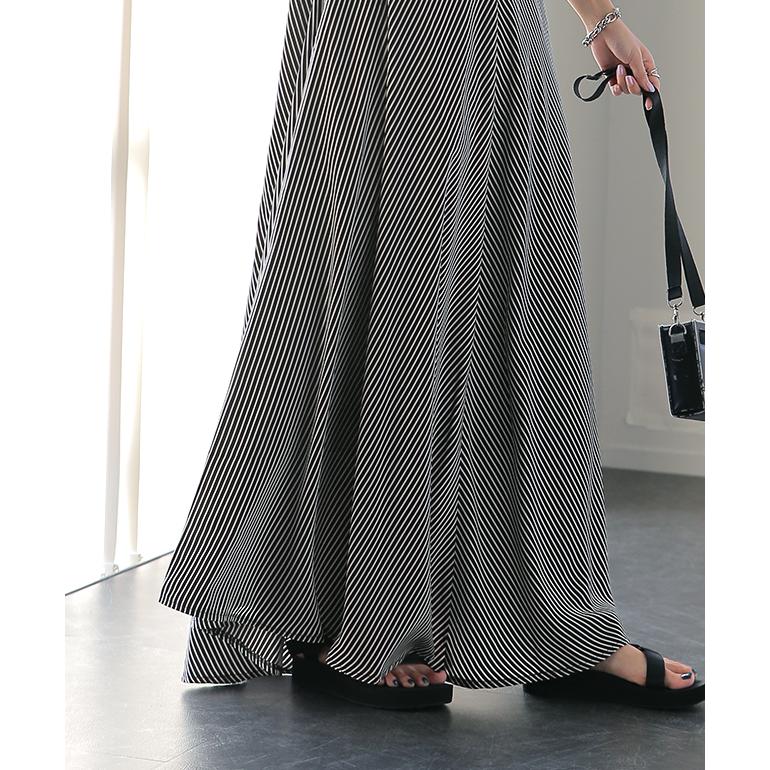 ワンピース レディース ロング ロングワンピース キャミワンピース ストライプ | HUG.U | 18