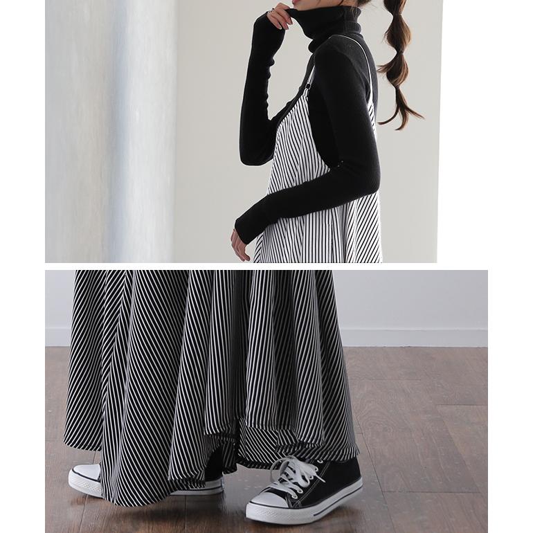 ワンピース レディース ロング ロングワンピース キャミワンピース ストライプ | HUG.U | 19