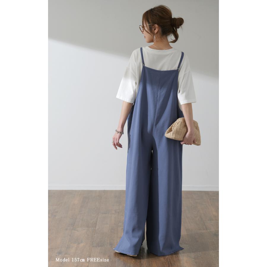 オールインワン レディース サロペット シンプル つなぎ きれいめ パンツ | HUG.U | 07