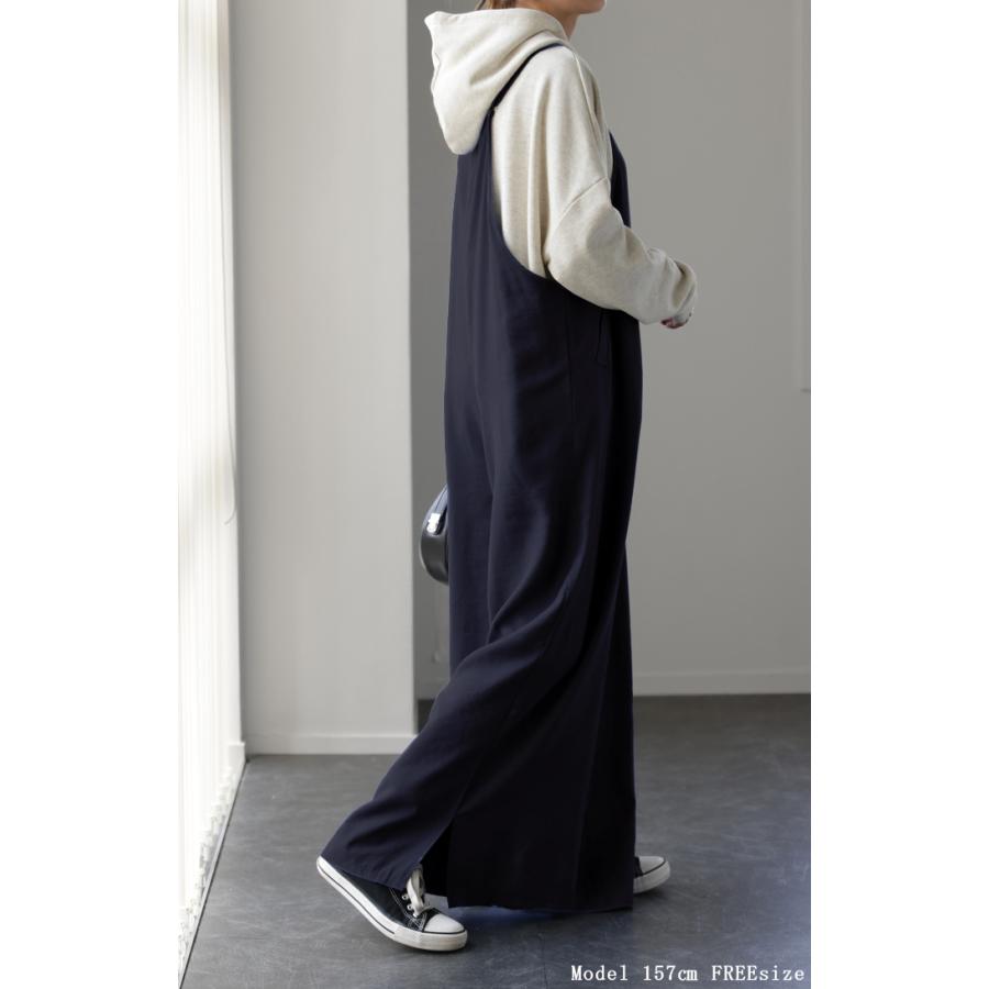 オールインワン レディース サロペット シンプル つなぎ きれいめ パンツ | HUG.U | 07