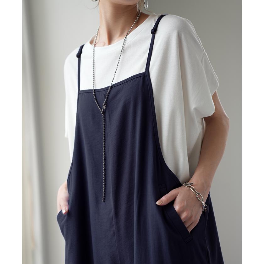 オールインワン レディース サロペット シンプル つなぎ きれいめ パンツ | HUG.U | 08