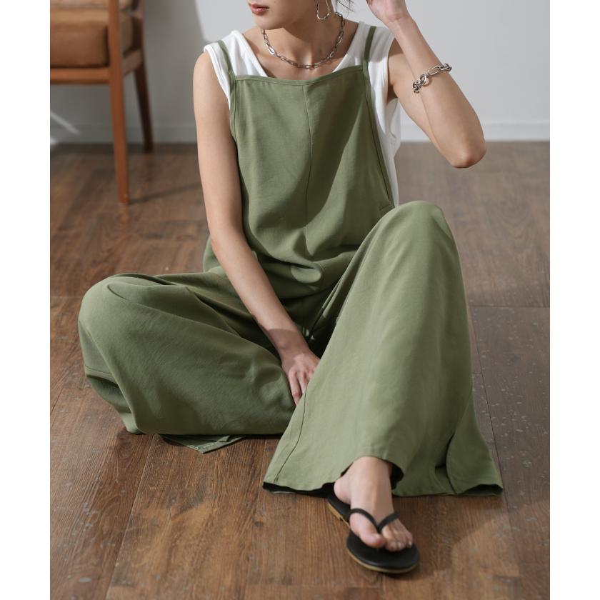 オールインワン レディース サロペット シンプル つなぎ きれいめ パンツ | HUG.U | 13