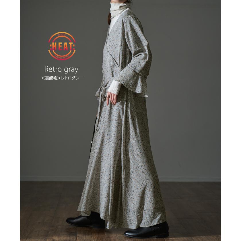 ワンピース シフォン 着痩せ ロングワンピース ロング ワンピ 花形 大きいサイズ レディース 長袖 半袖 選べる | HUG.U | 27