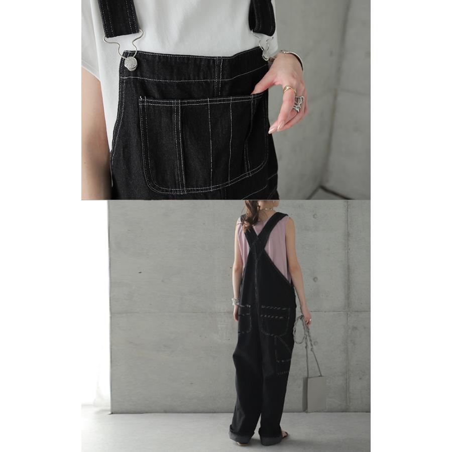 HUG.U（ハグユー） オールインワン デニム レディース サロペット 体型