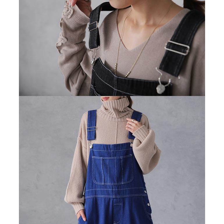 HUG.U（ハグユー） オールインワン デニム レディース サロペット 体型