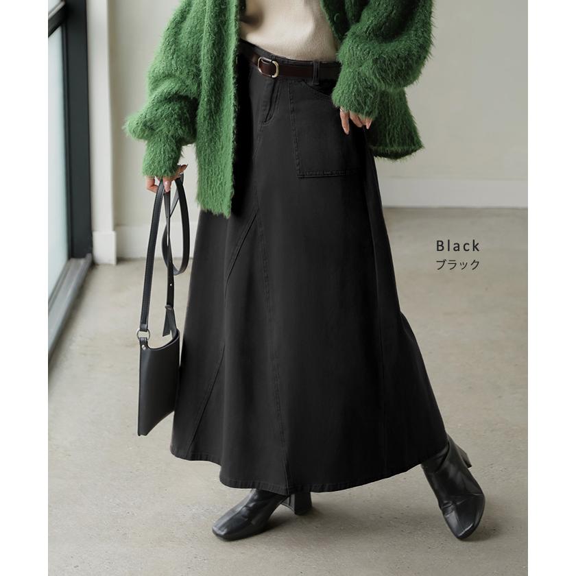 スカート ロング ベイカースカート レディース マキシスカート 大きいサイズ ロングスカート | HUG.U | 22