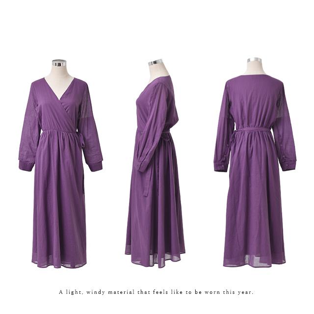 ワンピース ロングワンピース ロングカーディガン マキシワンピース コットン100 レディース カシュクールワンピース 長袖 大きいサイズ 夏 X9 Hug U ハグユー 通販 Yahoo ショッピング