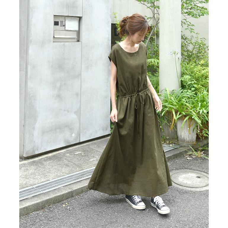 ワンピース ロングワンピース マキシワンピース コットン100% レディース フレアワンピース ロングワンピ マキシ丈 大きい 体型カバー | HUG.U | 25