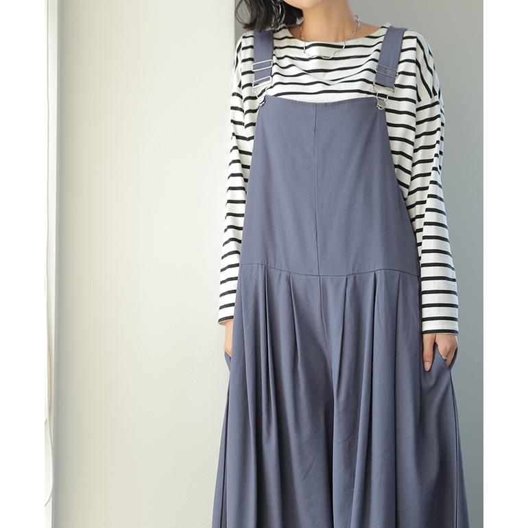 オールインワン レディース サロペット 大きいサイズ ワイドパンツ ワイドパンツルック | HUG.U | 07