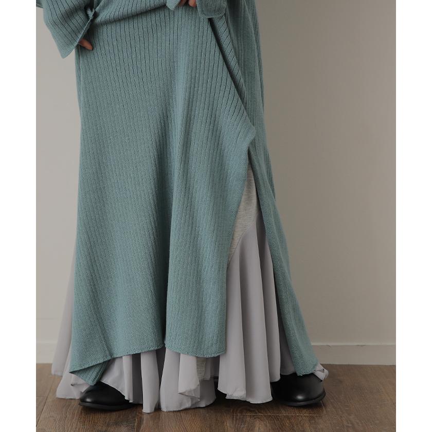 ワンピース レディース  プリーツ レース ペチコート レイヤード キャミソール 黒 | HUG.U | 13