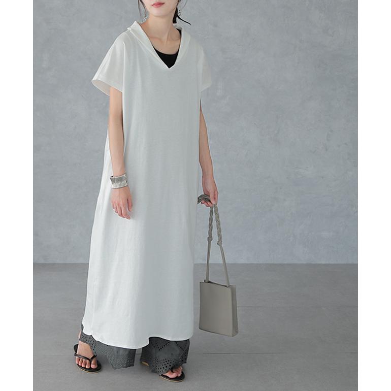 ワンピース マキシ丈ワンピース ロングワンピース マキシワンピ マキシ ロング 半袖 大きいサイズ | HUG.U | 14