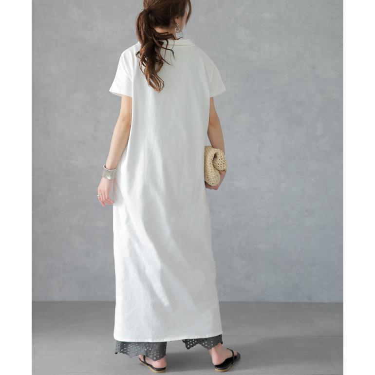 ワンピース マキシ丈ワンピース ロングワンピース マキシワンピ マキシ ロング 半袖 大きいサイズ | HUG.U | 20