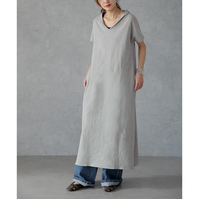 ワンピース マキシ丈ワンピース ロングワンピース マキシワンピ マキシ ロング 半袖 大きいサイズ | HUG.U | 22