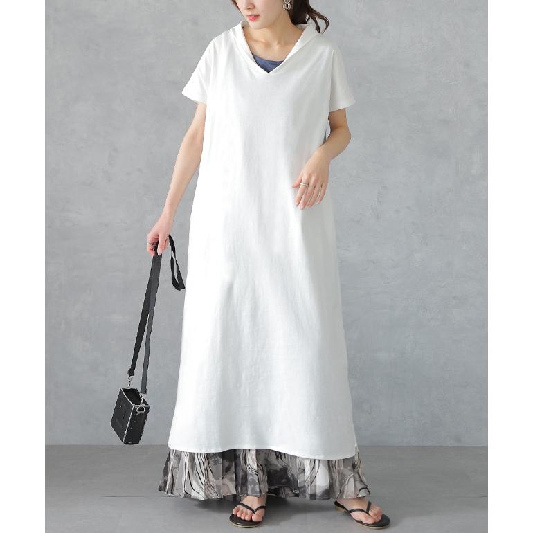 ワンピース マキシ丈ワンピース ロングワンピース マキシワンピ マキシ ロング 半袖 大きいサイズ | HUG.U | 07