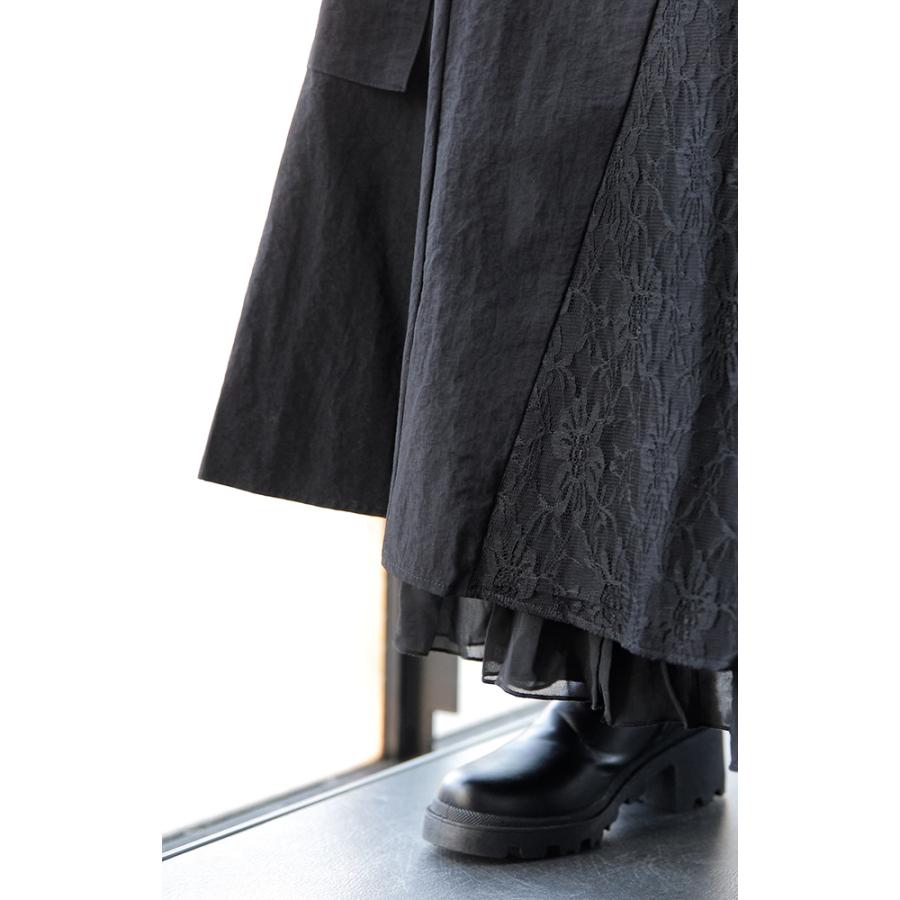 スカート ロングスカート マキシスカート レース ベイカースカート ワークスカート ミリタリー | HUG.U | 05