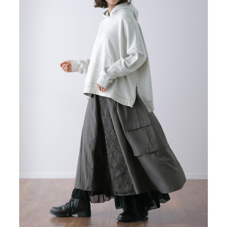 スカート ロングスカート マキシスカート レース ベイカースカート ワークスカート ミリタリー | HUG.U | 10