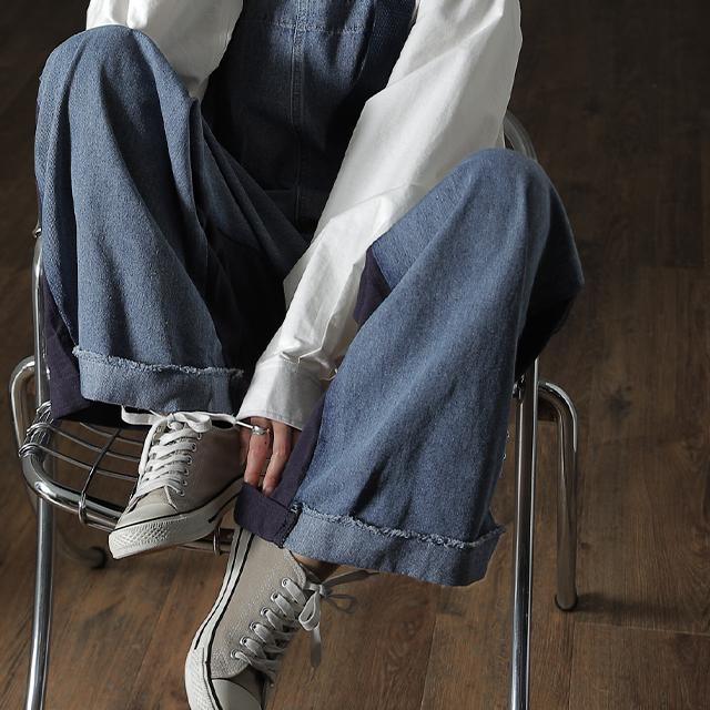 オールインワン レディース サロペット デニム 大きいサイズ オーバーオール 韓国 | HUG.U | 12