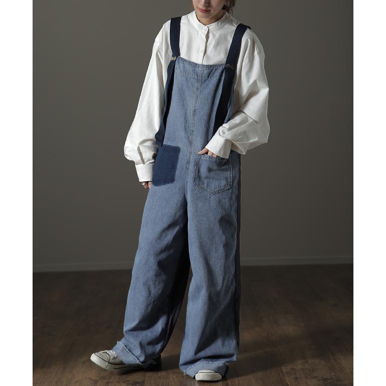 オールインワン レディース サロペット デニム 大きいサイズ オーバーオール 韓国 | HUG.U | 06