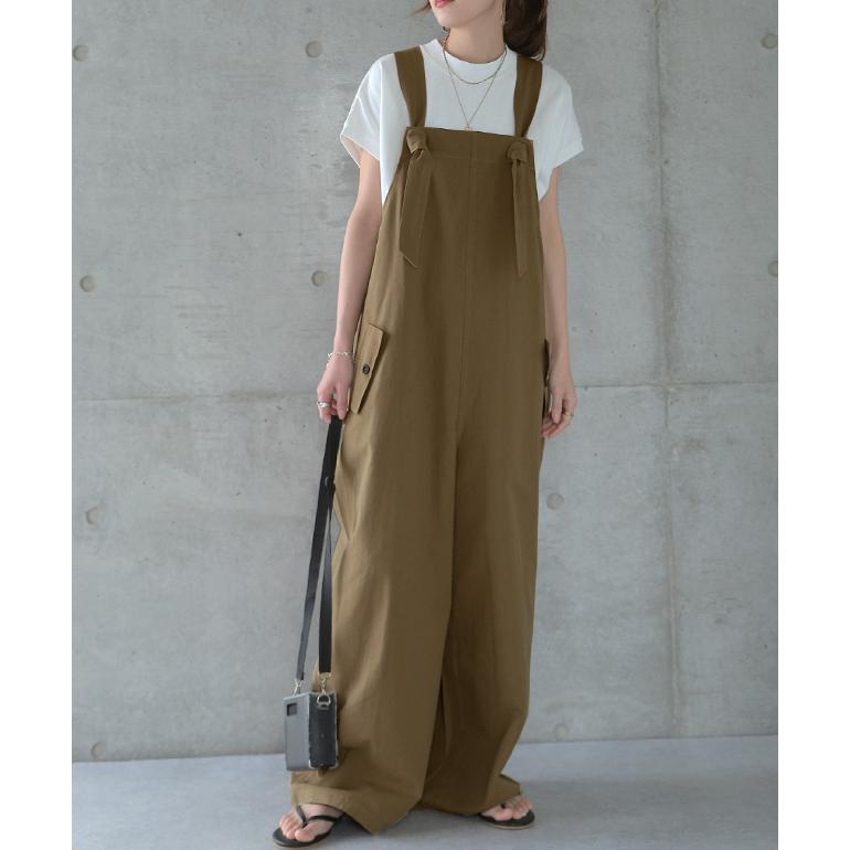 オールインワン レディース サロペット 大きいサイズ つなぎ オーバーオール 綿 | HUG.U | 08