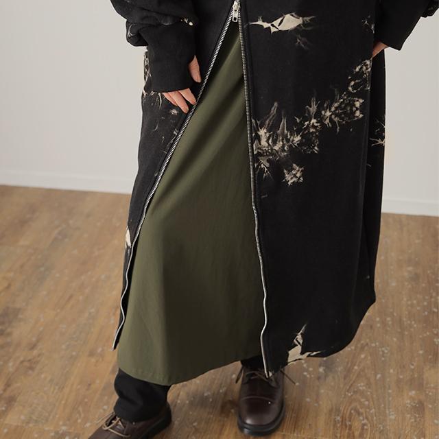 パーカー レディース ロング タイダイ柄 ロングパーカー ジップアップ ワンピース | HUG.U | 20