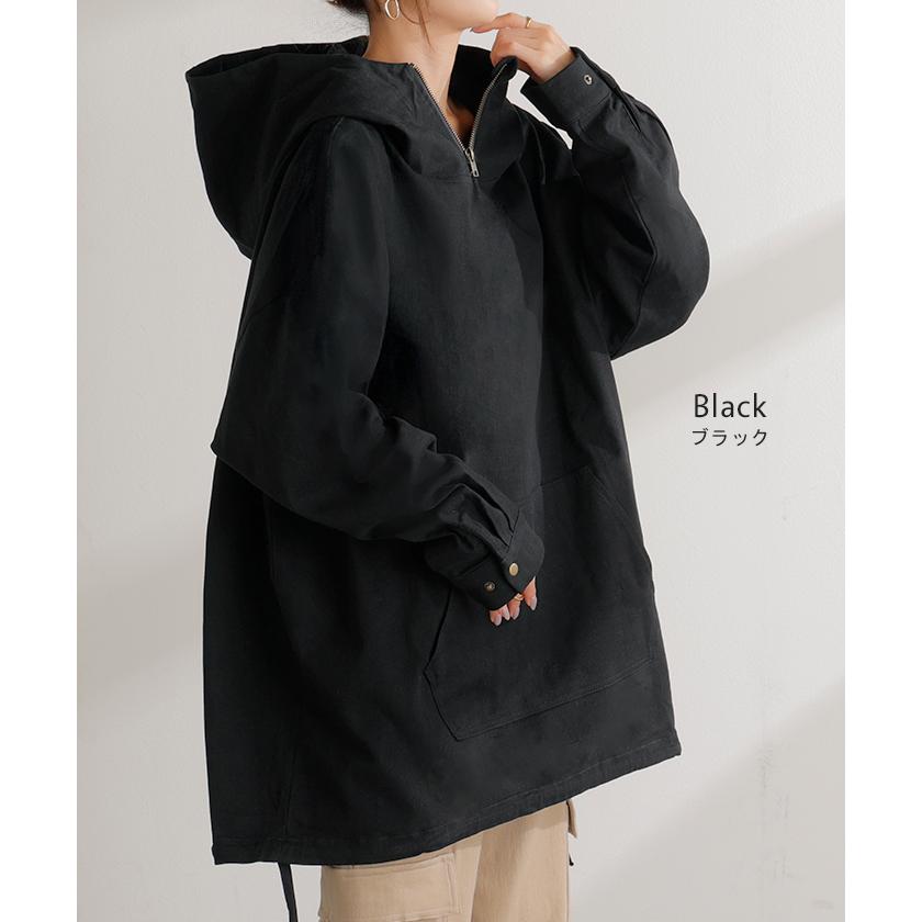 パーカー トップス プルオーバー レディース フード マウンテンプルオーバー キャンプ ツイル アウトドア ミリタリー | HUG.U | 13