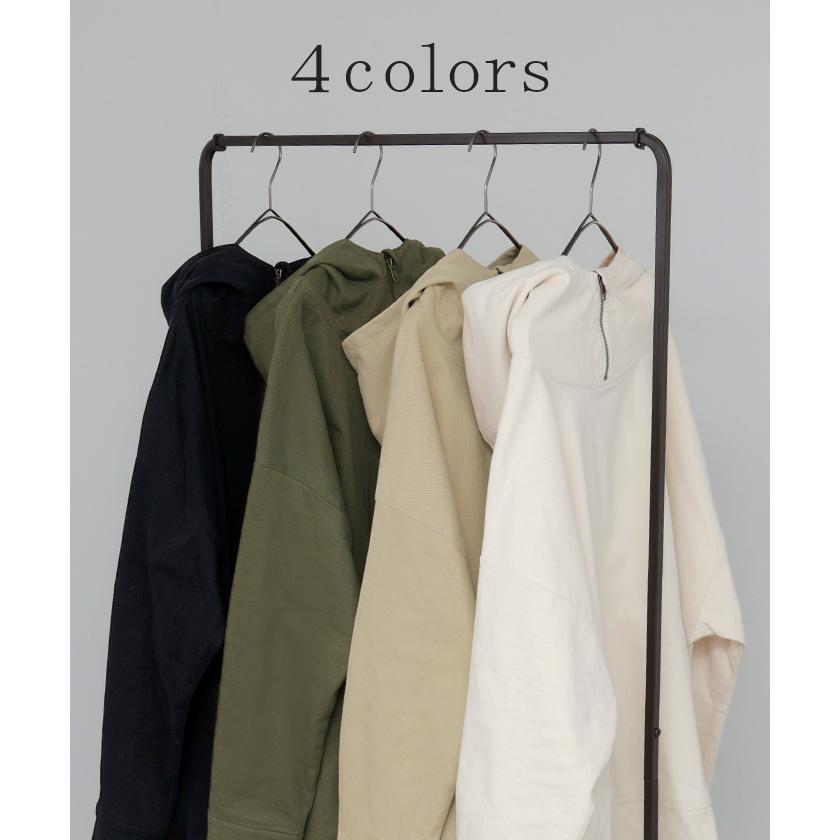 パーカー トップス プルオーバー レディース フード マウンテンプルオーバー キャンプ ツイル アウトドア ミリタリー | HUG.U | 08