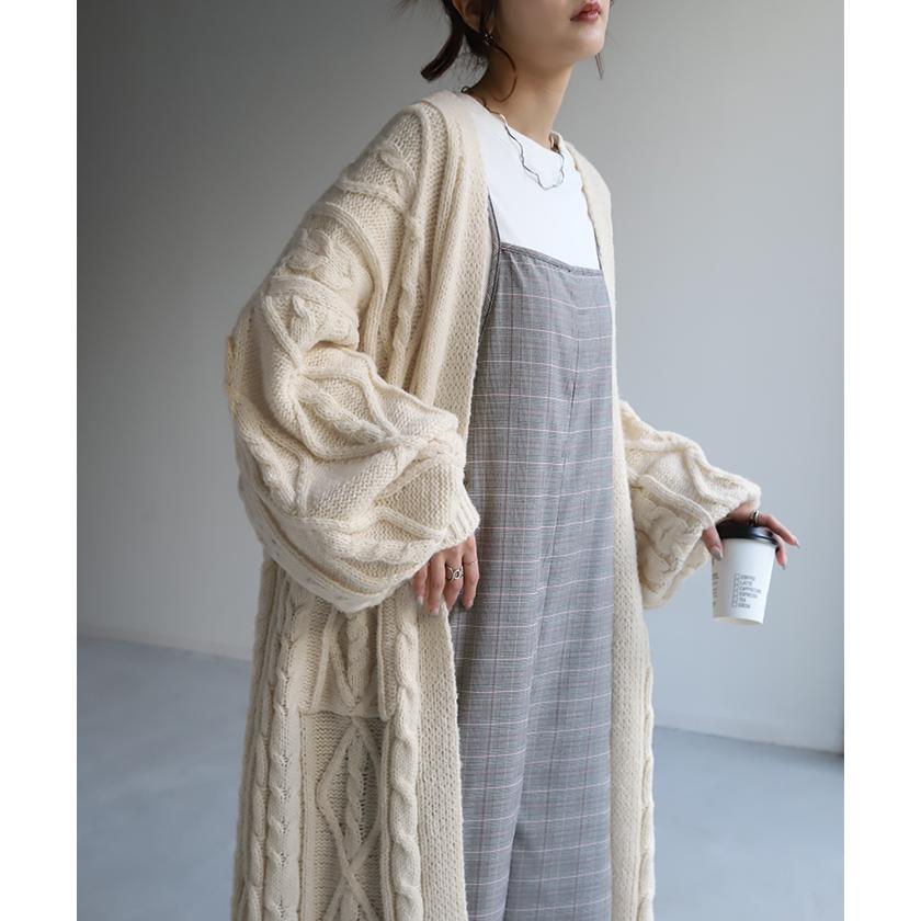 オールインワン レディース サロペット 体型カバー シンプル チェック サロペ つなぎ ワイドパンツ ワイド キャミワンピース 大きい ワイドパンツルック | HUG.U | 16