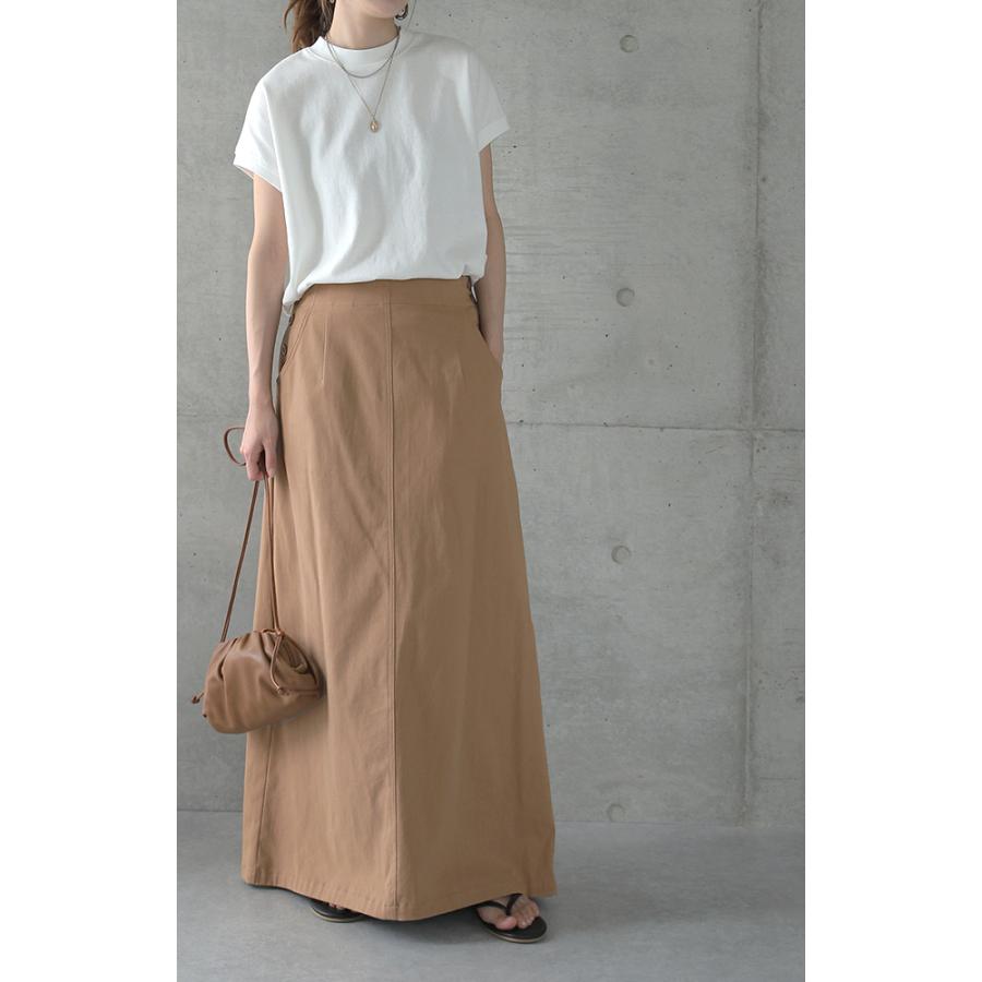 スカート ロングスカート マキシスカート ベイカースカート ロング チノ レディース アウトドア | HUG.U | 16