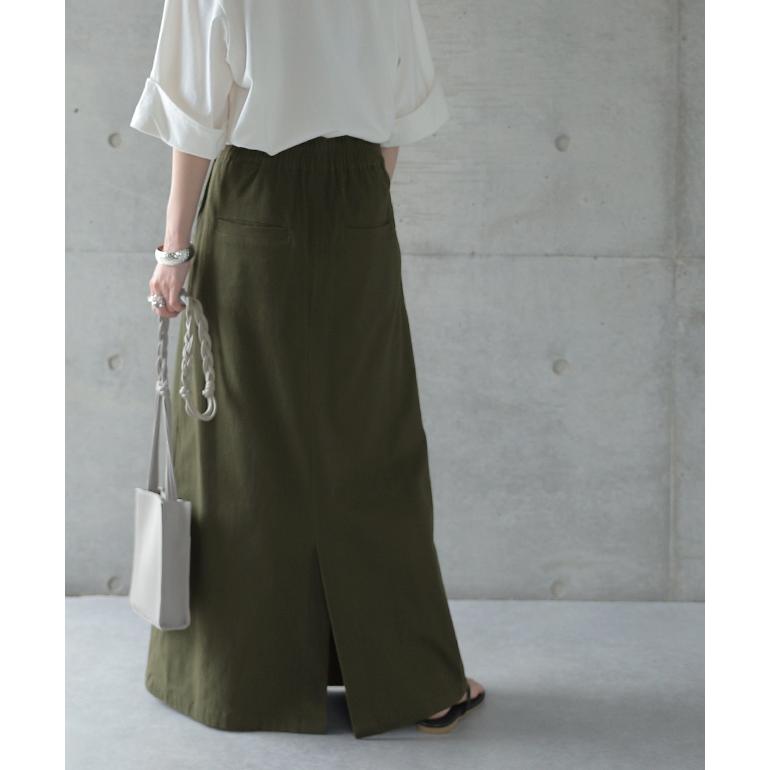 スカート ロングスカート マキシスカート ベイカースカート ロング チノ レディース アウトドア | HUG.U | 19