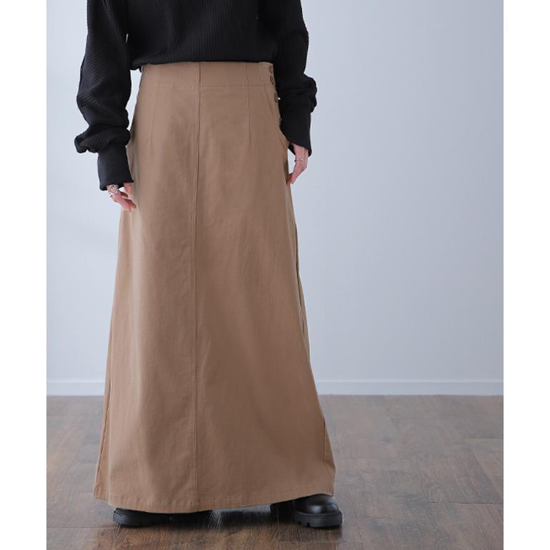 スカート ロングスカート マキシスカート ベイカースカート ロング チノ レディース アウトドア | HUG.U | 08