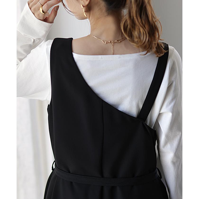 オールインワン レディース サロペット ワンショルダー コンビネゾン | HUG.U | 12