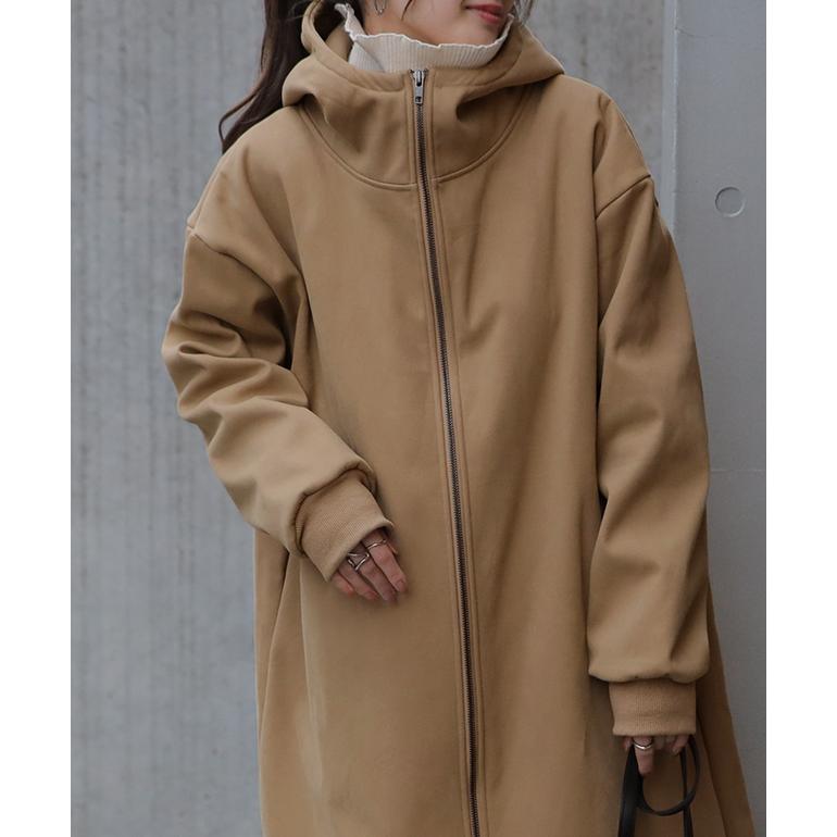 アウター レディース ミリタリーコート 暖か ロングコート 極暖 コート 裏起毛 | HUG.U | 19